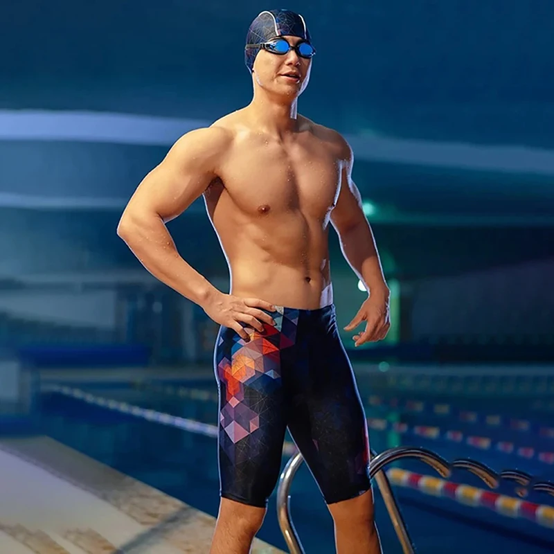 Men Summer Swimming Trunks Swimwear Training Swim Short Trunks Swimsuits Boy Jammers Sports Surf Beach