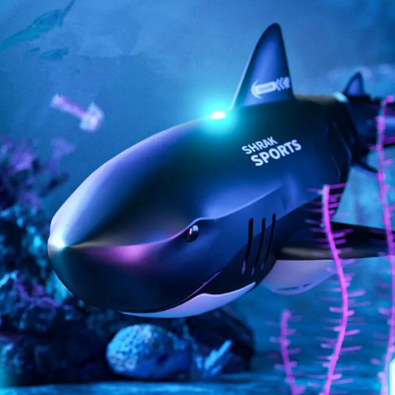 Rc Shark Toy Submarine Toy Whales Remote Control Animals Waterproof rc boat Electric Toys for Kids Boys Gift