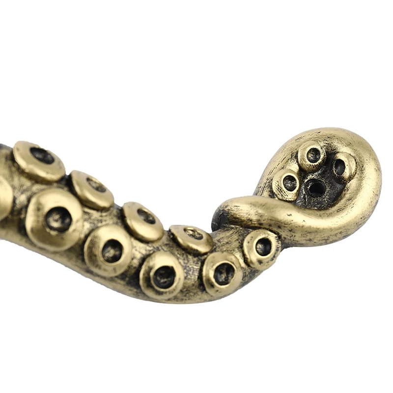 Animal Style Vintage Octopus Door Knob Outdoor Hook Furniture Drawer Bar Pulls Handle Hardware Ancient Pull Home Door Decoration