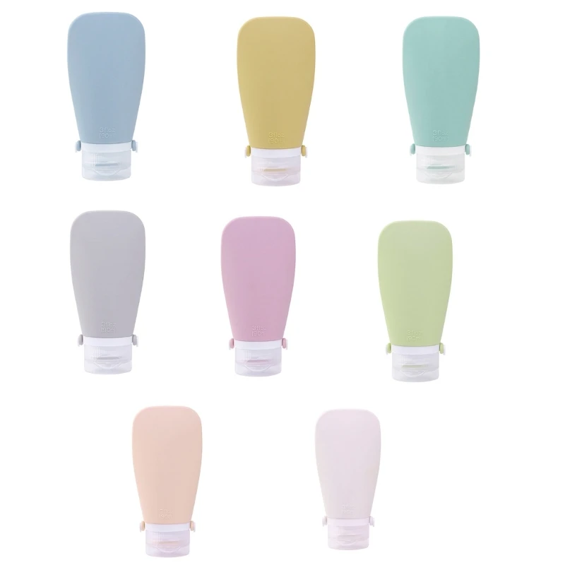 

E5XZ Дорожная бутылка для туалетных принадлежностей, герметичные силиконовые контейнеры для шампуня-кондиционера, лосьона,