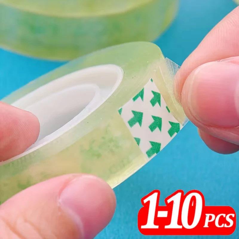 Clear Transparent Adhesive Tape – Multipurpose Rolls for Gift Wrapping, Packing, Home, Office, and School Use