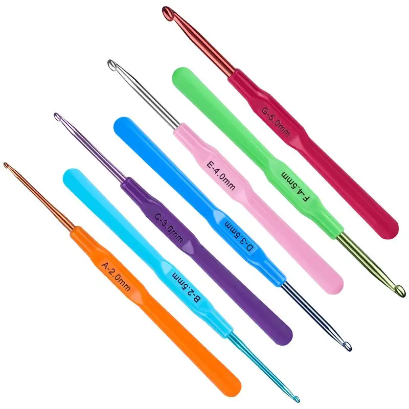 Aluminum Knitting Needles Metal Crochet Set Hook Weave Sweater DIY Hand Craft Yarn Sewing Needle Sewing Tools sewing tools knitting needles crochet hooks knitting supplies crochet needles knitting craft supplies