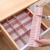 4PCS Adjustable Divider Underwear Socks Sundries Drawer Organizer Household Storage Cabinet Pink Space Saving Home Accessories 1