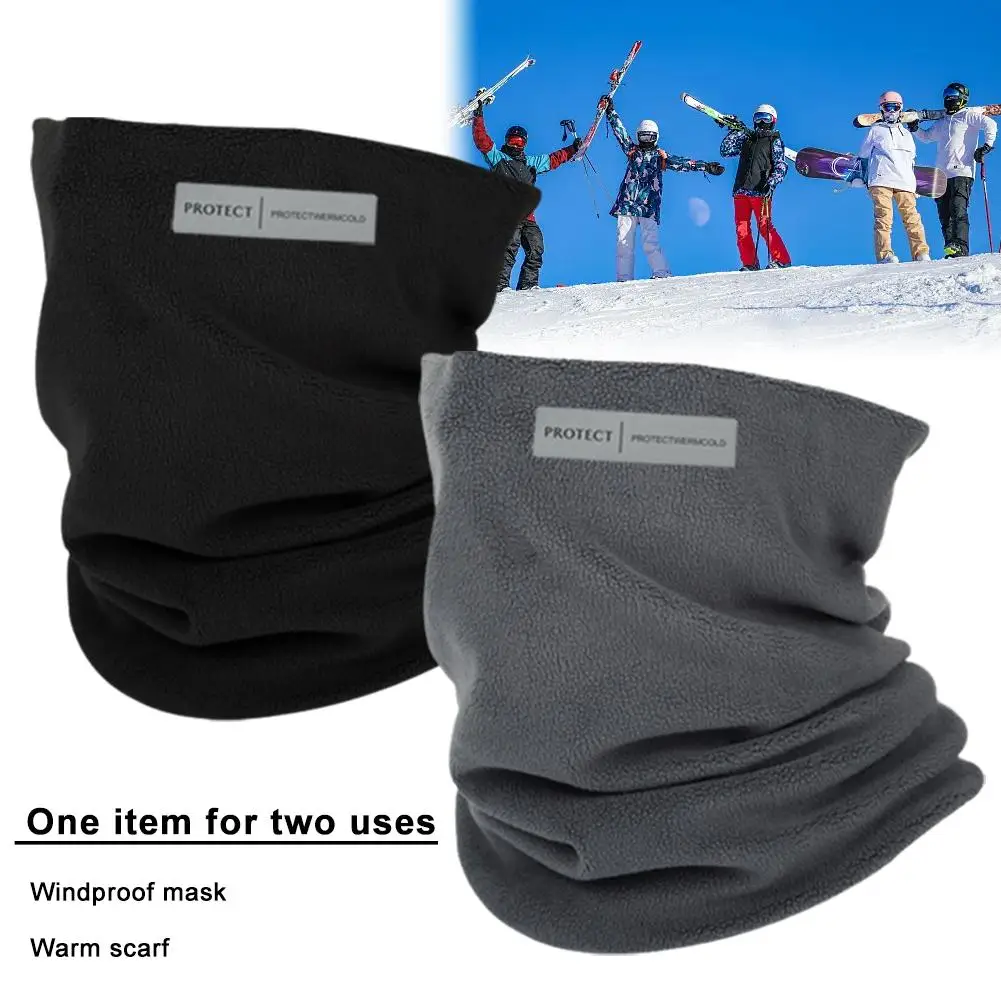 Face Mask Neck Warmer Winter Neck Warmer Gaiter Cold Weather Fleece Ski Half Proof Windproof Neck Face Cover Cold Gaiter Mask Half F K3X7