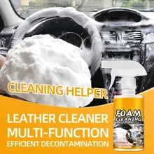 

60/120ml Multi-Purpose Car Foam Cleaner Spray UV-Protection Car Interior Cleaning Agent Leather Upholstery Home Cleaner Spray