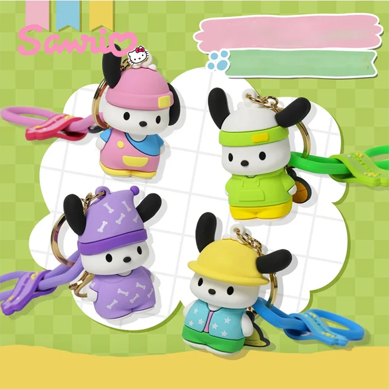 

Sanrio мультфильм повседневная одежда серия Pachacco брелок кавайная Модель Кукла рюкзак подвеска Украшение автомобиля Креативные аксессуары подарок