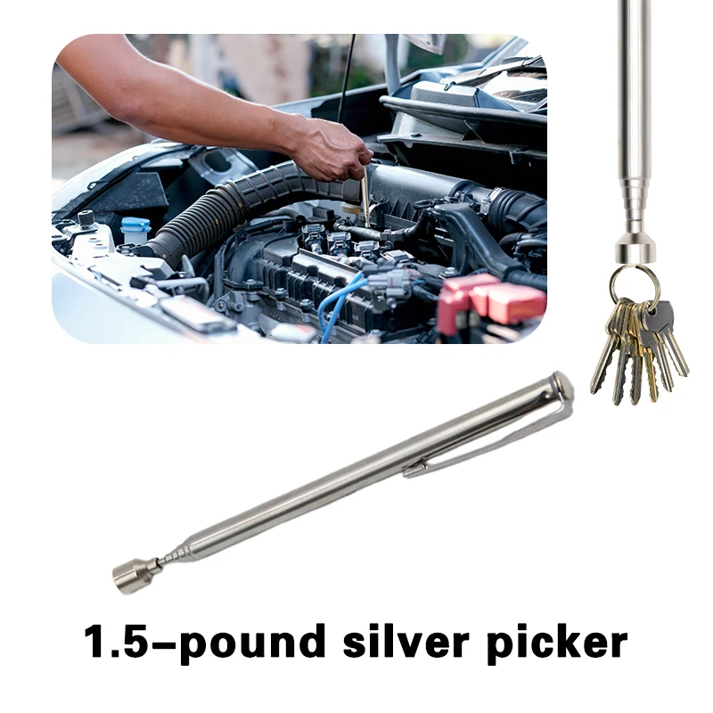 Magnetic Pickup Tool - Product Dimension Graphic