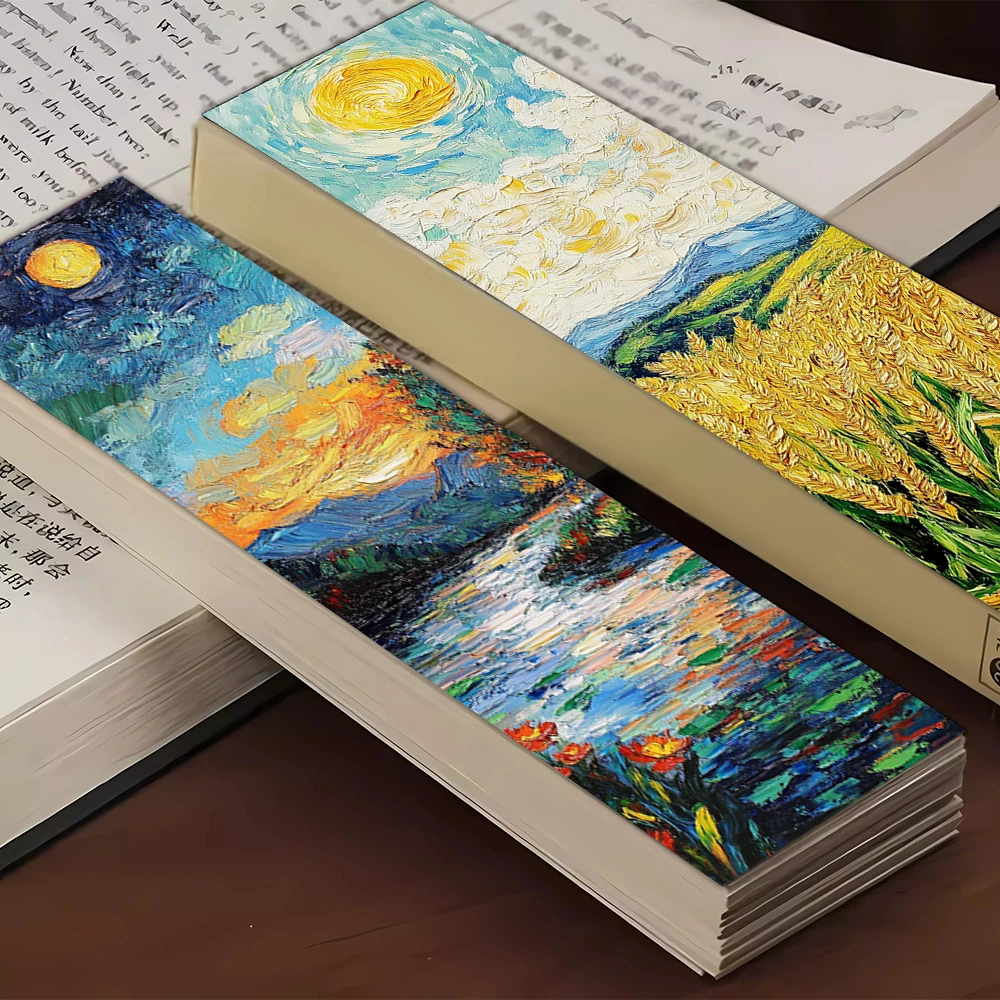 Van Gogh Oil Painting Series - Set of 32 Artistic Bookmarks for Teachers, Readers, and Art Enthusiasts
