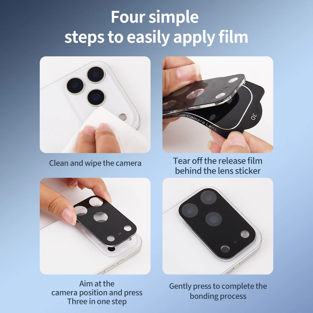 Premium Tempered Glass Screen and Camera Lens Protector (2-Pack)