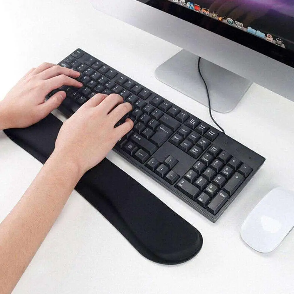 New-Keyboard-Wrist-Rest-Pad-Non-slip-Mouse-Pad-Memory-Foam-Superfine ...