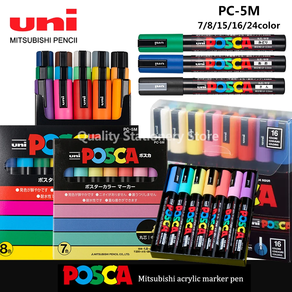 Uni Posca Permanent Markers Graffiti Markers Drawing Markers Handdrawn