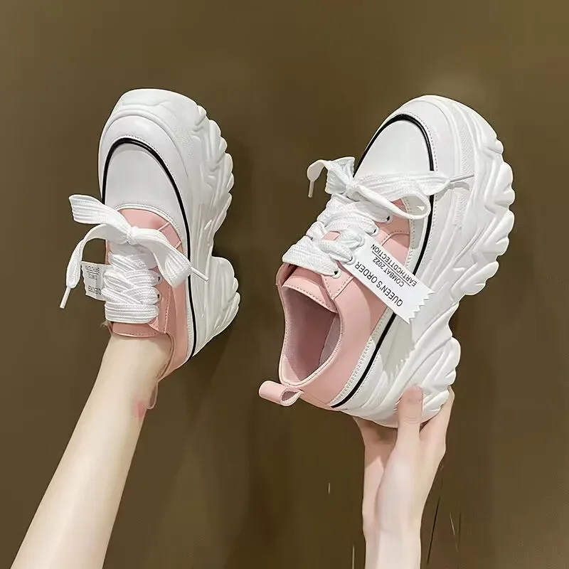Womens Breathable Vulcanized Shoes Women Thick Bottom Low Top Casual Sports Shoes Zapatos Mujer Sapatos Femininos designer shoes