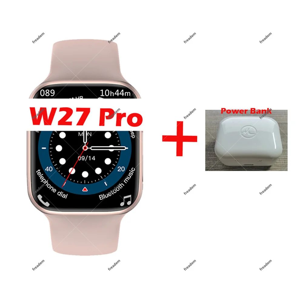 New IWO W27 PRO Smart Watch Men NFC Siri BT Call Wireless Charging Sleep Monitor Message Women Smartwatch Pk W37 PRO DT100 PRO+ 