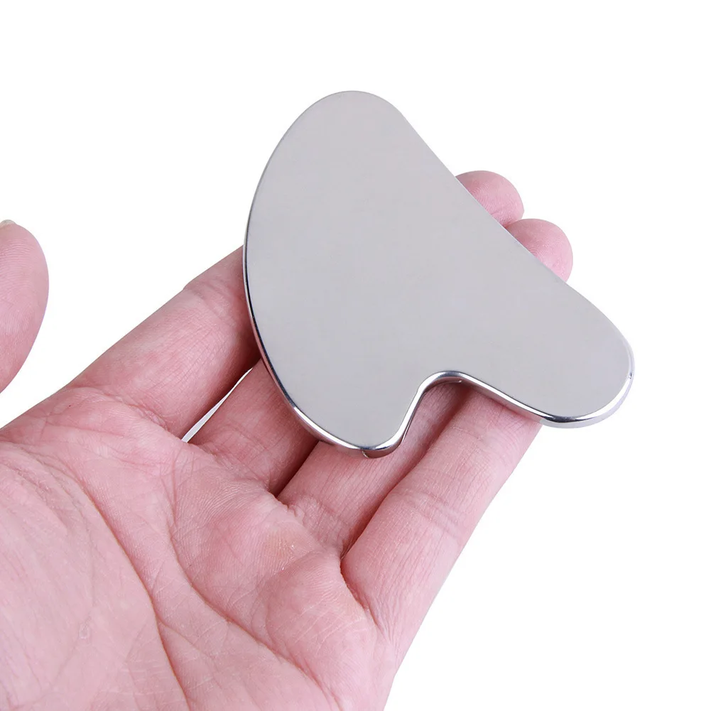 Guasha Massage for Face Stainless Steel Body Massager Facial Scraping Plate SPA Guasha Scraper for Neck Back Gua Sha Board 2