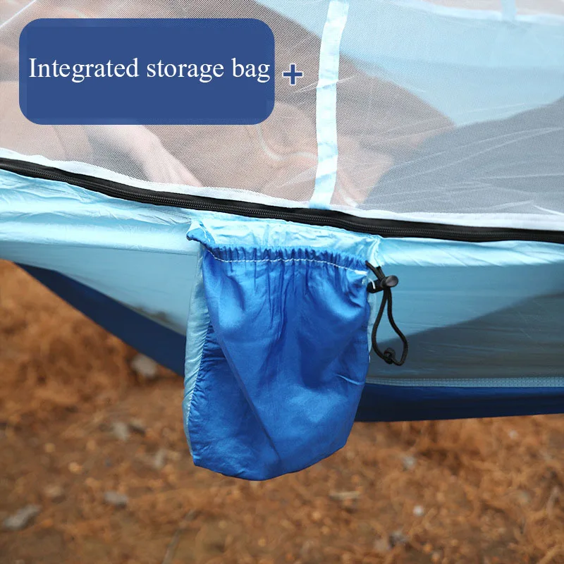 Oulylan Lightweight Camping Hammock and Tent Awning Rain Fly Tarp Waterproof Mosquito Net Hammock Canopy 210T Nylon Hammocks 2