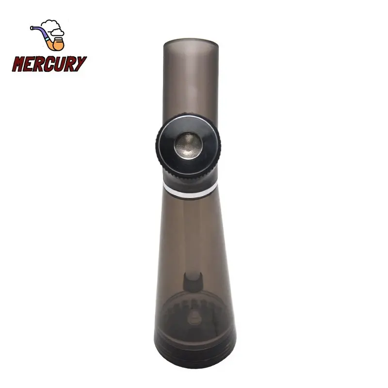 MERCURY 2 In1 Creative Acrylic Smoking Pipe Hookah Filter Pipes with Tobacco Grinder Tobacco Crusher for Smoking Accessories