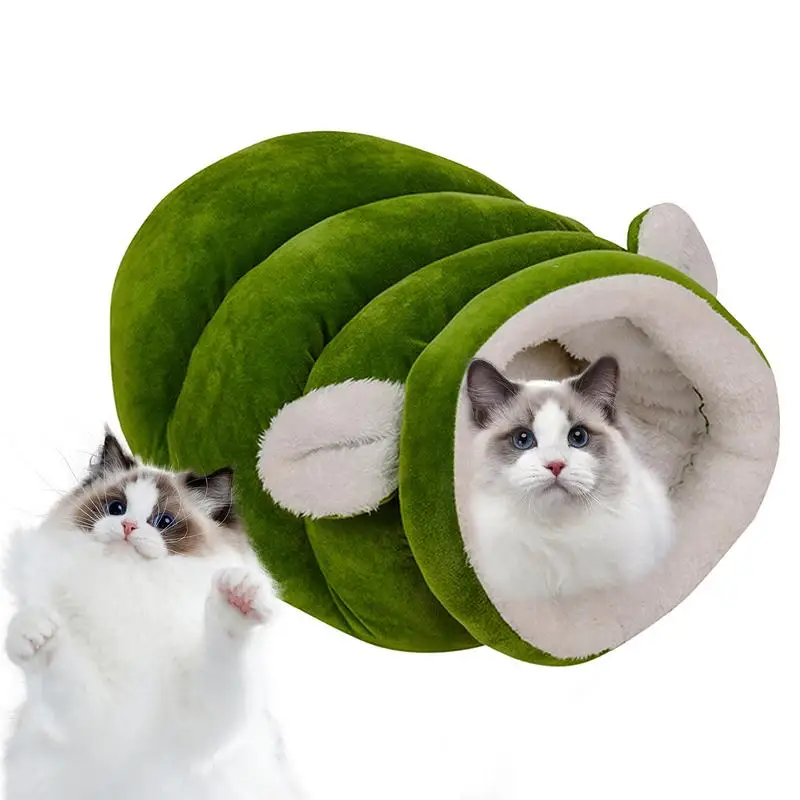 Cat Burrow Bed Winter Cat Bed Sleeping Bag Cat Cave Bed Semienclosed Cat Sleeping Bed Cat Sack Cat Nest Bed Warm Cat Bed Small 1