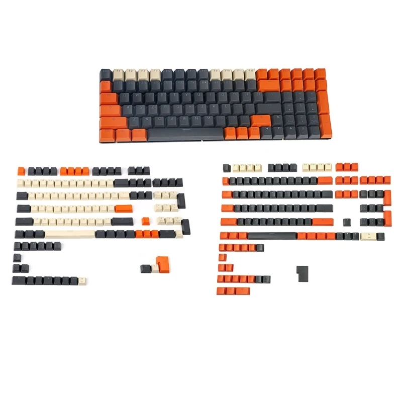 

PBT Double Shot 104 Keys Keycaps OEM Profile Keycaps Set for 104 96 84 87 68 61 Switches Mechanical Keyboard