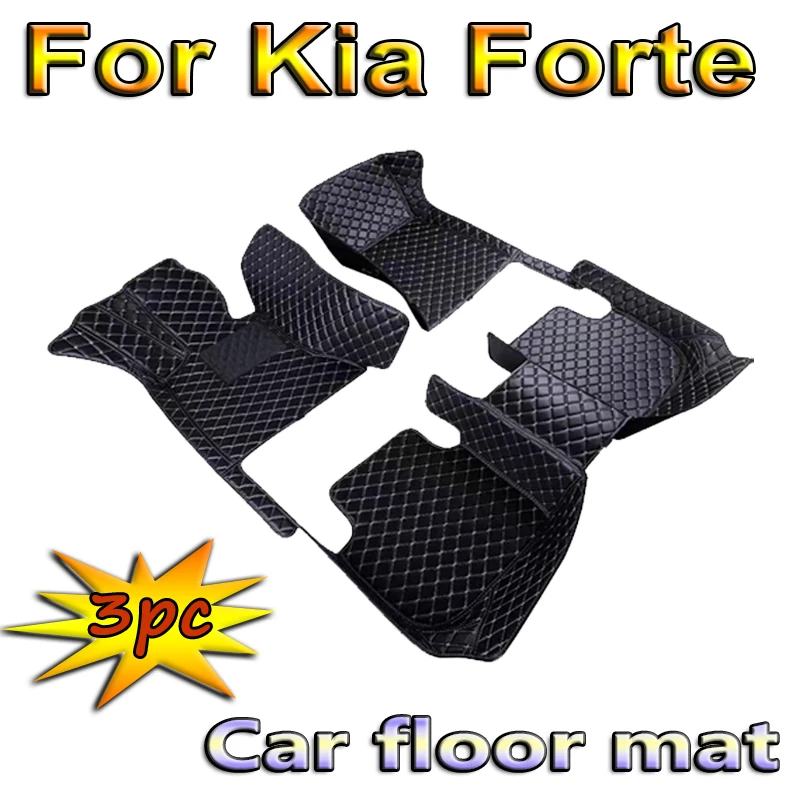 

Car Mats For Kia Forte Cerato K3 BD MK3 2019~2022 Anti Dirty Pad Luxury Leather Floor Mat Durable Rugs Carpet Car Accessories