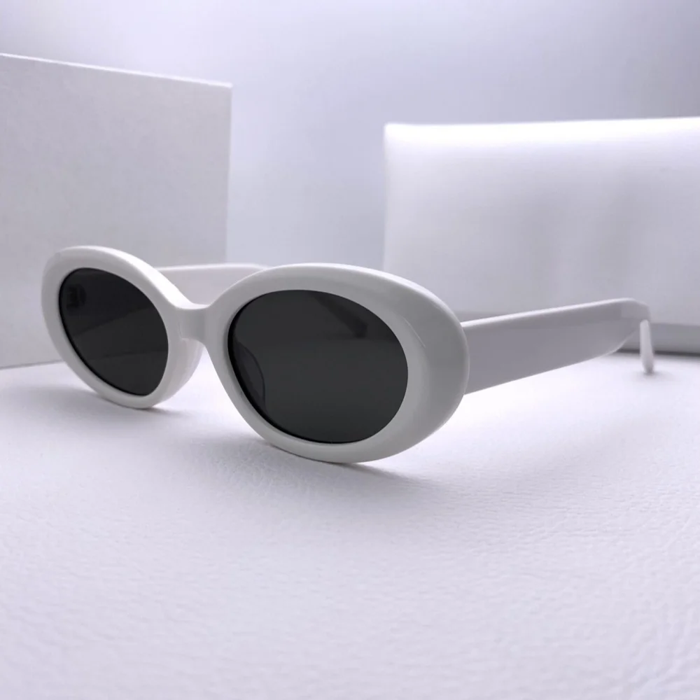 

High quality MM107 Fashion sunglasses Luxury Brand Men's retro cat-eye styling glasses Fashion designer Ladies Handmade UV400