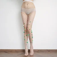 Товары Для Беременных Sparkle Hollow Out Ultra-thin Embroidered Flower Pantyhose Sheer Stocking Tights Medias Lolita Колготки 1