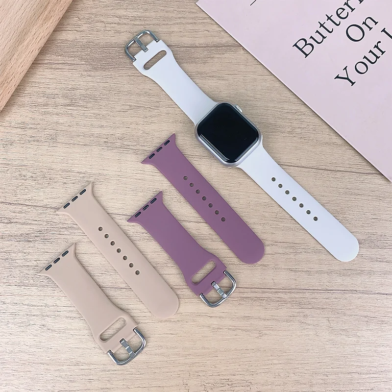 รูปสินค้า สายซิลิโคนสปอร์ตสำหรับ Apple Watch หลายขนาด
