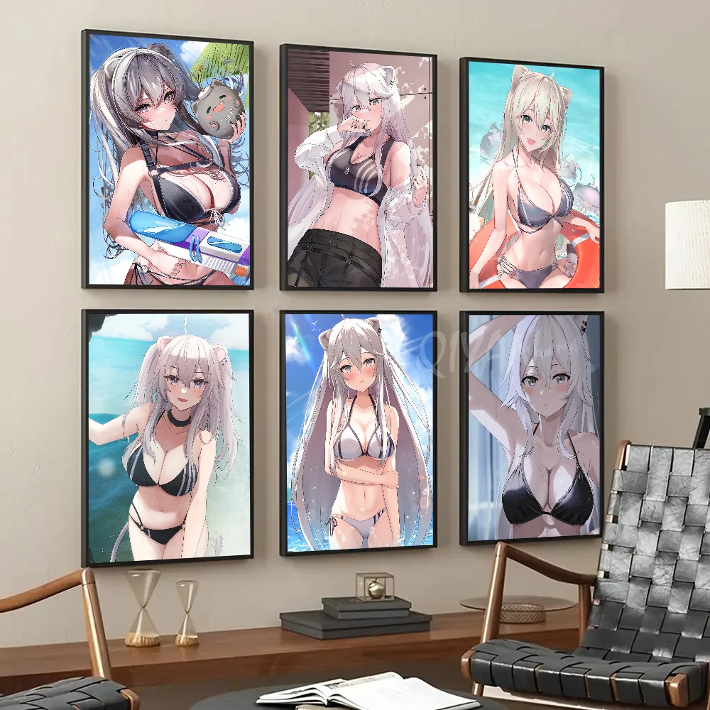 

Shishiro Botan Hololive Vtube Game Anime Poster Paper Print Home Living Room Bedroom Entrance Bar Cafe Art Painting Decoration