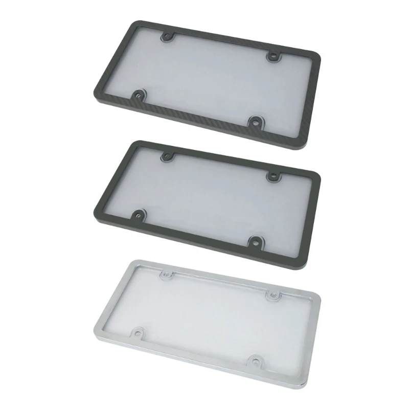 

50JA License Plate Frames Plastic License Plate Holder For US Car License Plate Covers Rustproof Rattle-Proof Holder