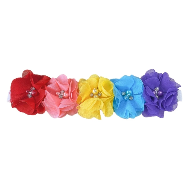 

Sweet & Playful Baby Flower Headband Versatile Headwear for Babies 0-2 Years Old