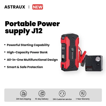 ASTRAUX Auto Jump Starter 10000mAh Banca di potere portatile Avviamento di emergenza per auto Avviamento batteria per dispositivo Starte Booster di emergenza per auto