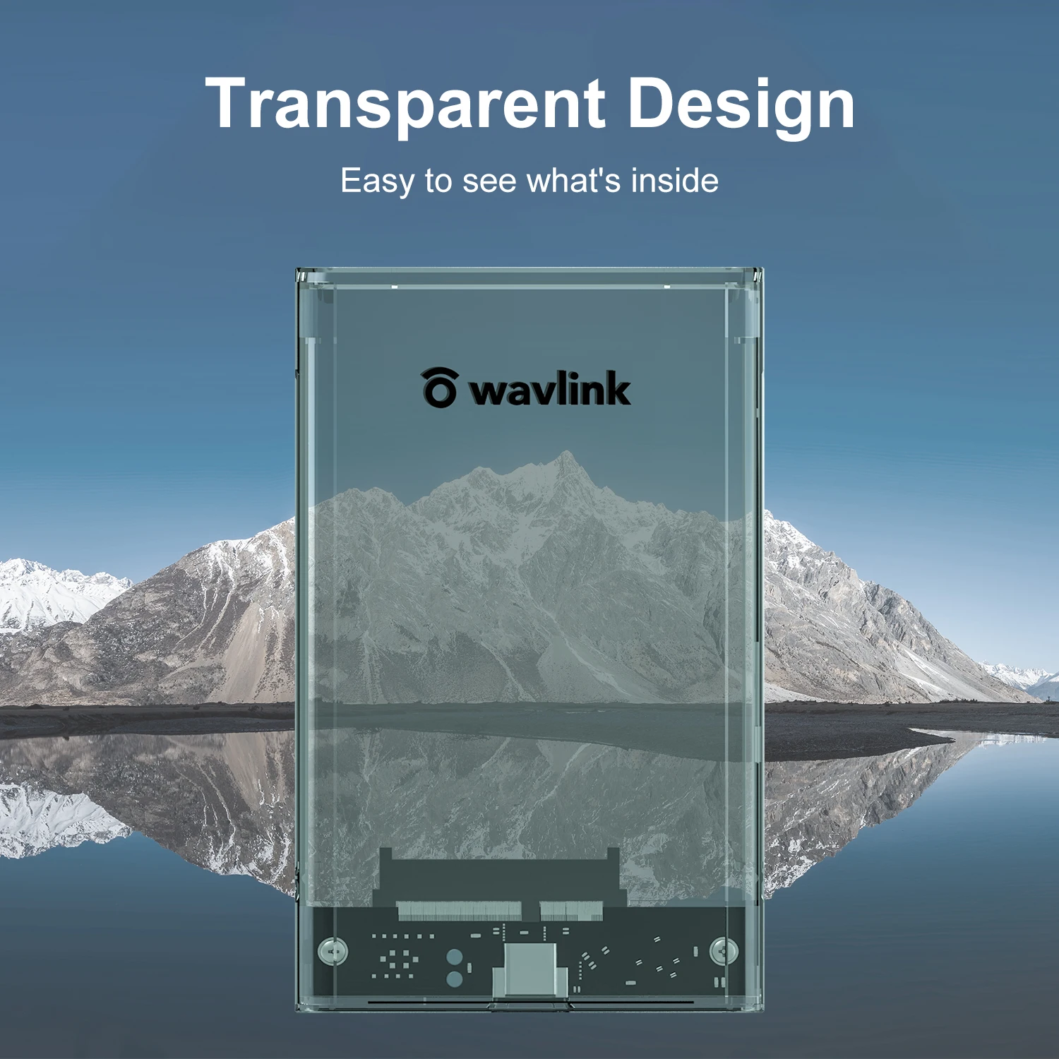 Wavlink 외장 하드 드라이브 인클로저, USB3.0 에서 SATA III, 7mm, 9.5mm, 2.5 인치 HDD, SSD, 지지대 최대 4TB, UASP