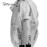 Brainbow Scissor Comb Printed Hairdressing Wrap Cape Waterproof Hair Salon Barber Shop Hair Styling Cut Haircut Cover Cloth Wrap 1