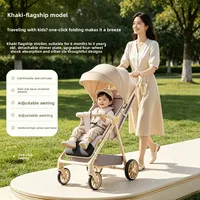 Poussettes bébé bidirectionnelles haut de gamme, pouvant assister ou allonger, avec amortisseurs à quatre roues, pour nouveau-nés, pliables 3