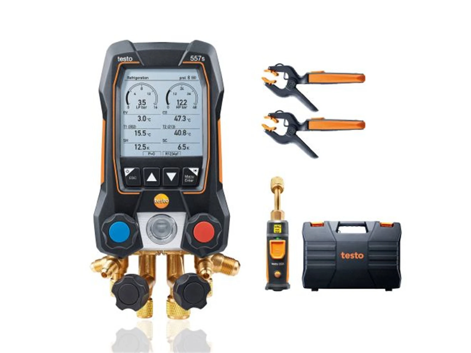 Testo 557s (0564 5571) Smart Vacuum Kit Smart Digital Manifold with