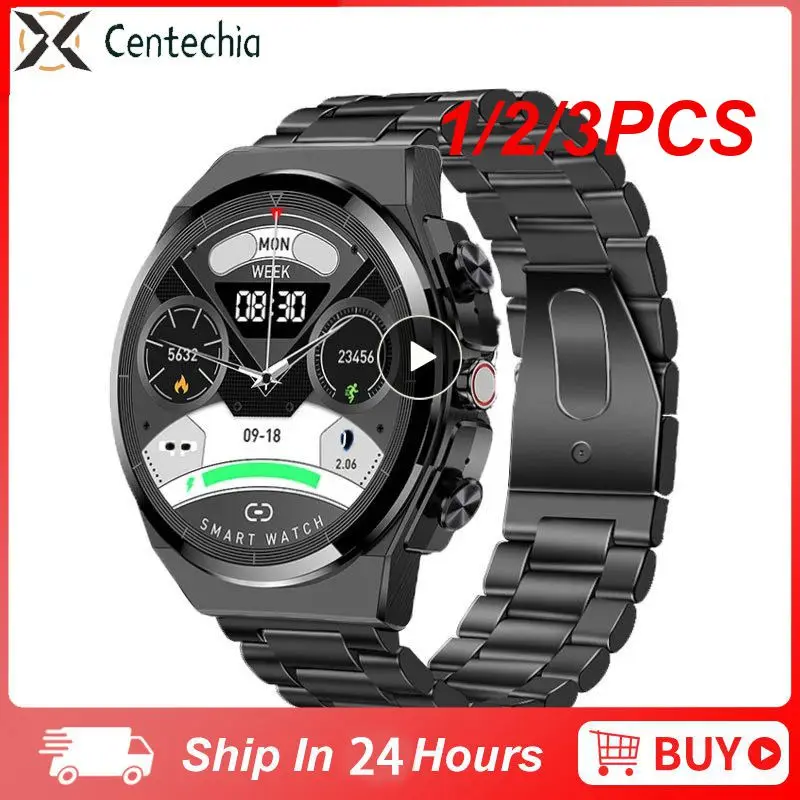 

1/2/3PCS Smart Watch Earphone Men TWS 2 in 1 Call Headset Wireless Music Play Earbuds Sport Fitness Smartwatch