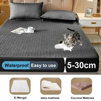 Waterproof Fitted Sheet, Thickened Quilted 100% Waterproof Mattress Cover, Mattress Protector, Bed Cover For Living Room 160x200 2