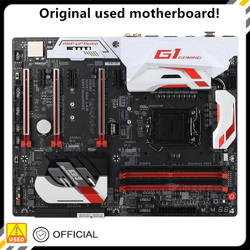 Per Ga-Z170X-Gaming 7 Z170X-Gaming Originale Usato Desktop Intel Z170 64Gb Ddr4 Scheda Madre Lga 1151 I7/I5/I3 Usb3.0 Sata3