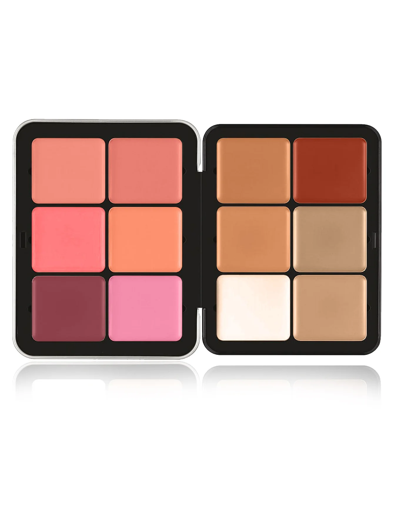 12 Color Blush Concealer Set Natural Blemish Brightening Highlighter 16 Color Waterproof face contour cream palette custom logo