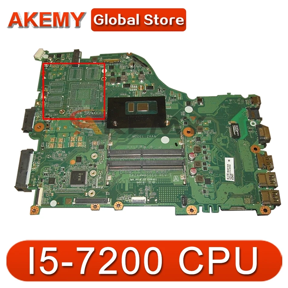 Материнская плата DAZAAMB16E0 REV:E ZAA X32 для ноутбука ACER Aspire Φ системная ноутбука: 100%
