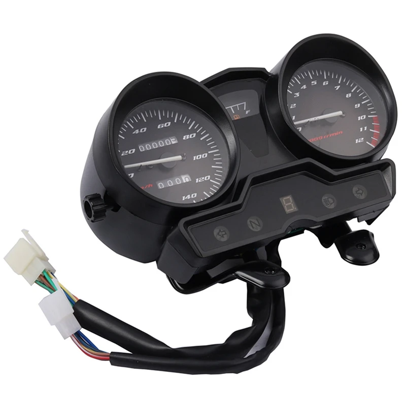 Dc12v Motorcycle Tachometer Speedometer Instrument Assembly Dashboard