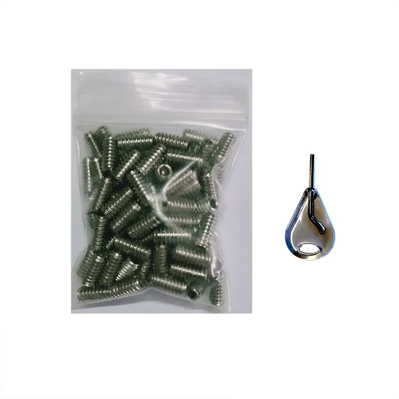 Stainless steel 316 American standard 10#-24 surfboard fin special screw concave end hex socket fixed machine top wire Fin screw