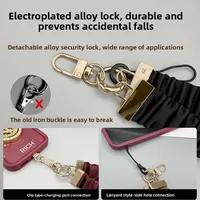 Lanière de téléphone portable en tissu Anti-perte, chaîne de téléphone portable pour femmes, Bracelet de poignet de haute qualité pour décoration de femmes 3