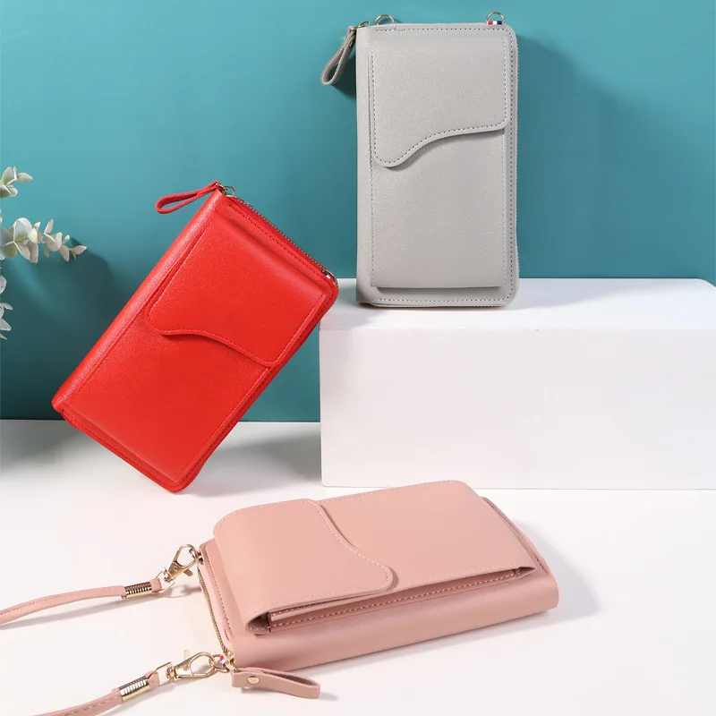 

KUTOU Phone Bag For Women Fashion Multifunction Phone Pouch PU Leather Cell Phone Pocket Bag Ladies Purse Card Clutches Wallet