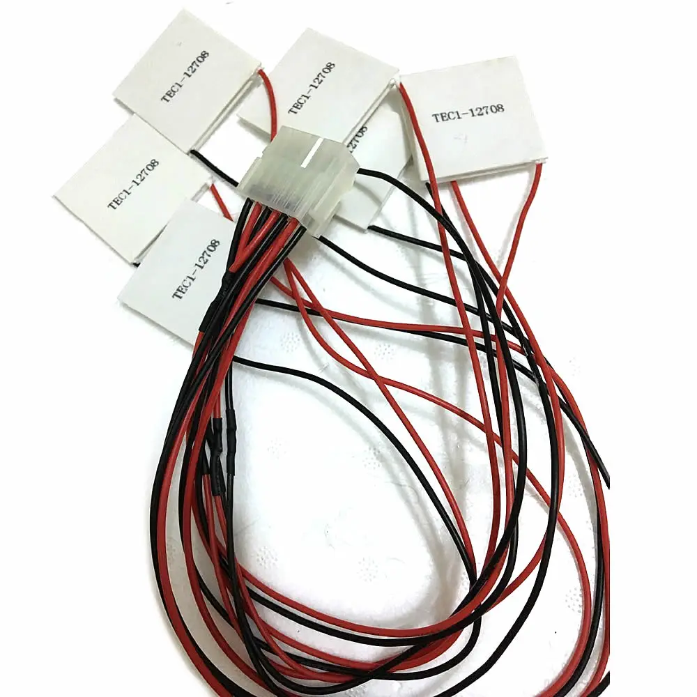 

6pcs TEC1-12708 DIY Refrigeration Combination High-end medical Refrigeration Components 40x40mm Cooling Plate Assembly