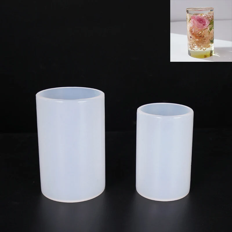 Hot Sale Cylinder Silicone Mold For Candle Wax Handmade Mold Succulents
