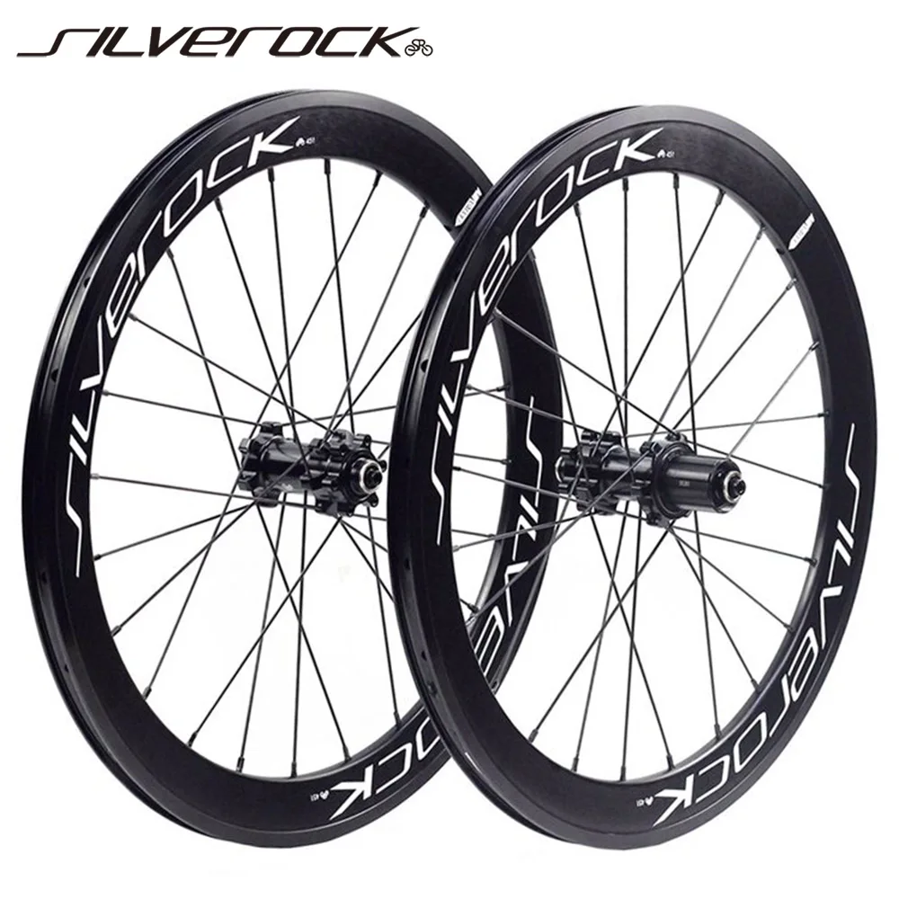 

SILVEROCK SR42 20" 1 1/8 451 Alloy Blade Wheelset for Minivelo JAVA FNHON Folding Bike Disc Brake High Profile 100mm 135mm Wheel