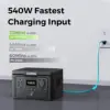Portable Power Station Exodus Solar Generator with  AC Outlets LifePO Battery Backup with Fast Recharge from  Minutes Ideal 4