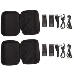 2X UHF Wireless In-Ear Monitor System Digital Sound Stage Sound Card Transmitter Receiver, 1 Receiver 1 Transmitter