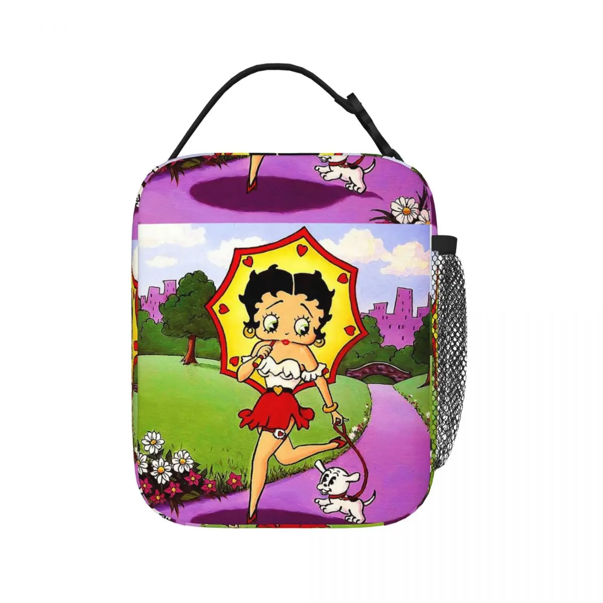 

Cartoon Girl Bettys Jalan Jalan Lunch Bags Insulated Lunch Tote Waterproof Thermal Bag Resuable Picnic Bags for Woman Work Kids