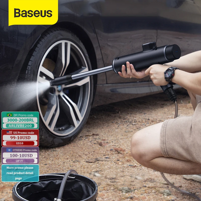 شاومي Baseus غسيل السيارات بندقية ارتفاع ضغط نظافة غسالة أداة رغوة مولد ل سيارة غسالة الكهربائية تنظيف السيارات